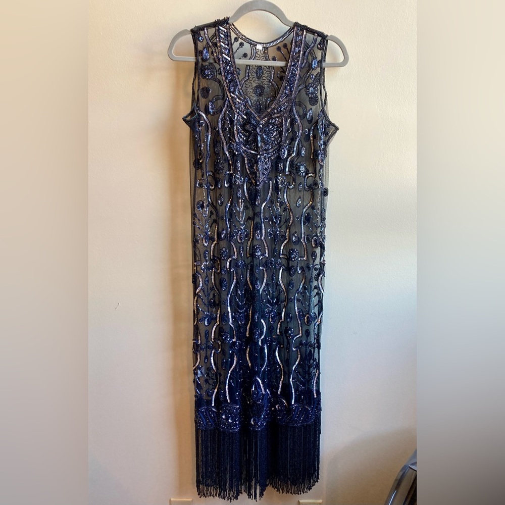 Beaded flapper dress XL